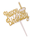 Pack of 12 Happy Birthday Cake Topper Cupcake Picks Home Party Cake Centerpieces