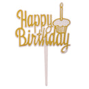 Pack of 12 Happy Birthday Cake Topper Cupcake Picks Home Party Cake Centerpieces