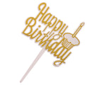 Pack of 12 Happy Birthday Cake Topper Cupcake Picks Home Party Cake Centerpieces