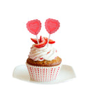 12pcs Romantic Heart Shape Happy Valentine's Day Cupcake Toppers Cake Picks