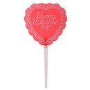 12pcs Romantic Heart Shape Happy Valentine's Day Cupcake Toppers Cake Picks