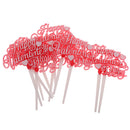 12pcs Happy Valentine's Day Cupcale Toppers Wedding Party Cake Decorations