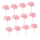 12pcs Happy Valentine's Day Cupcale Toppers Wedding Party Cake Decorations