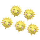 5 Pieces Funny Smiling Sunshine Sun Foil Balloons Wedding Birthday Party Decorations