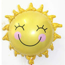 5 Pieces Funny Smiling Sunshine Sun Foil Balloons Wedding Birthday Party Decorations