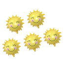5 Pieces Funny Smiling Sunshine Sun Foil Balloons Wedding Birthday Party Decorations