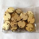 Vintage Family Friends Birthday Celebrations Wooden Reminder Calendar 50 Discs DIY Craft