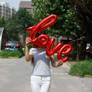Red Love Letters Large Foil Balloon Wedding Party Valentines Day Decoration