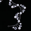 Wedding Party Crystal Wavy Pearls Headpiece Wedding Jewelry Costume