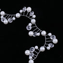 Wedding Party Crystal Wavy Pearls Headpiece Wedding Jewelry Costume