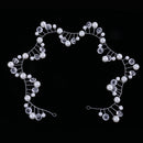 Wedding Party Crystal Wavy Pearls Headpiece Wedding Jewelry Costume