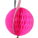 Hawaiian Tropical Paper Hanging Honeycomb Flamingo Party Decoration