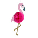 Hawaiian Tropical Paper Hanging Honeycomb Flamingo Party Decoration