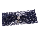 Wedding Bridal Lace Rhinestone Garter Trim Throwaway Toss Hen Night Party Accessories