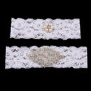 Wedding Bridal White Lace Garter Set Keepsake & Toss Party Accessories