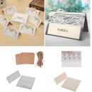 25 Vintage White Blank Place Name Card Wedding Table Cards Supplies
