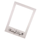 Wedding Day Photo Booth Prop Paper Selfie Frame Background Party Decoration