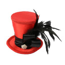 Vintage Mni Top Hat Fascinator Headband Wedding Bride Party Prom Fancy Dress Headpiece