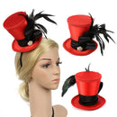 Vintage Mni Top Hat Fascinator Headband Wedding Bride Party Prom Fancy Dress Headpiece