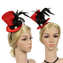 Vintage Mni Top Hat Fascinator Headband Wedding Bride Party Prom Fancy Dress Headpiece