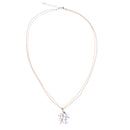 Women's Silver Crystal Rhinestone Tree Pendant Necklace Long Sweater Chain