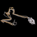 Fashion Crystal Dimante Pendant Necklace Wedding Bride Party Prom Dress Up