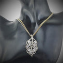 Fashion Crystal Dimante Pendant Necklace Wedding Bride Party Prom Dress Up
