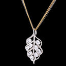 Fashion Crystal Dimante Pendant Necklace Wedding Bride Party Prom Dress Up