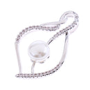 Fashion Leaf Style Crystal Pearl Necklace Pendant Wedding Bride Jewelry Gift