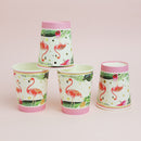 10pcs Tropical Flamingo Paper Disposable Cups Birthday Party Tableware Decor