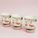 10pcs Tropical Flamingo Paper Disposable Cups Birthday Party Tableware Decor