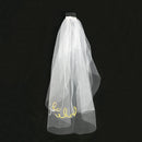 White Bachelorette Veil with Comb Gold Bride to Be Sign Hen Party Shower Supplies
