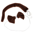 Pack of 5 Animal Monkey Ears Headband Bow Tail Tutu Skirt Set Costume Accessories