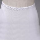 White1-Hoop Mermaid Trumpet Bride Long Wedding Dress Party Prom Underskirt Petticoat Crinoline 110 cm