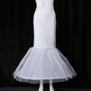 White1-Hoop Mermaid Trumpet Bride Long Wedding Dress Party Prom Underskirt Petticoat Crinoline 110 cm