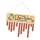 I Love You Birthday Planner Calendar Board Wooden Sign Reminder Plaque