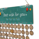Best Wish For You Calendar Planner Board Wood Reminder Hanging Plaque Gifts