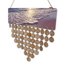 Sea Wave Calendar Birthday Planner Board Wood Reminder Hanging Plaque Gifts
