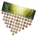 Forest Printed Reminder Calendar Wooden Plaque Wedding Birthday Party Sign