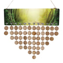Forest Printed Reminder Calendar Wooden Plaque Wedding Birthday Party Sign