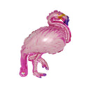 10 Pieces Tropical Mini Flamingo Foil Balloons Kids Birthday Party Decor 21x46cm