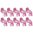 10 Pieces Tropical Mini Flamingo Foil Balloons Kids Birthday Party Decor 21x46cm