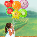 6 Pieces Tutti Fruit Foil Balloons Tropical Hawaiian Luau Birthday Party Decorations