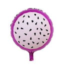 6 Pieces Tutti Fruit Foil Balloons Tropical Hawaiian Luau Birthday Party Decorations