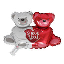 Romantic Holding Heart Bear I Love You Foil Balloon Wedding Party Decor