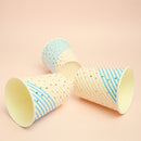 Pieces of 10 Stripe Triangle Birthday Party Baby Shower Serveware Paper Beverage Cups