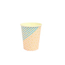 Pieces of 10 Stripe Triangle Birthday Party Baby Shower Serveware Paper Beverage Cups