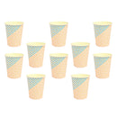 Pieces of 10 Stripe Triangle Birthday Party Baby Shower Serveware Paper Beverage Cups