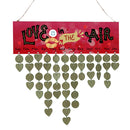 Multi-Color DIY Wood Birthdays Anniversaries Reminder Calendar Board Plaque