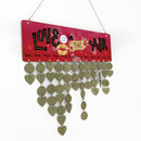 Multi-Color DIY Wood Birthdays Anniversaries Reminder Calendar Board Plaque